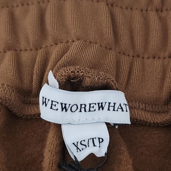 2/$50 WeWoreWhat Brown Brushed Back Terry Jogger Pants Size XS - Picture 4 of 6